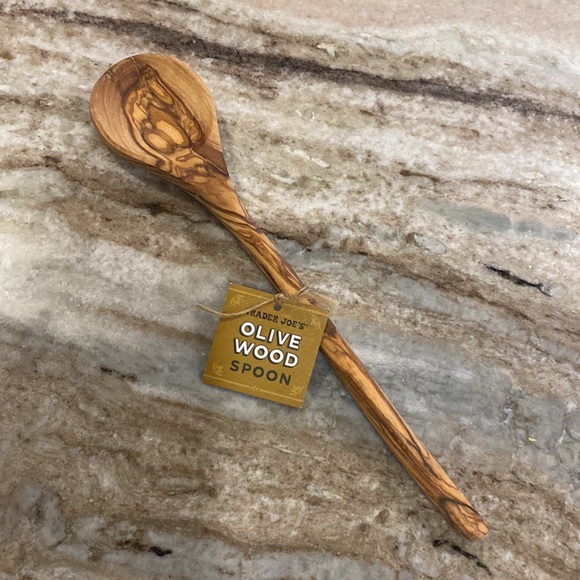 Trader Joe's Dining Trader Joes Olive Wood Spoon Handcafted New Each Is Unique And Feels